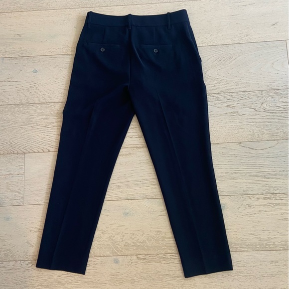 NWT VINCE Soft Tailored Ankle Trousers – Size 8, Navy, Japanese Crepe - Picture 3 of 9